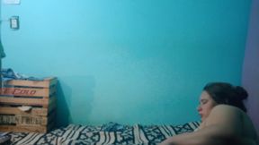 It rides me on the bed