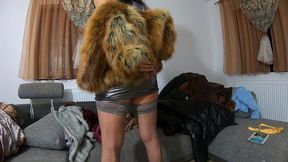 milfycalla-masturbating while wearing fur coats, shiny clothes and long jackets - 203 -