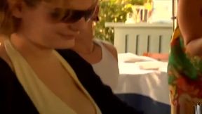 Unbelievable trimmed Kara Novak giving an amazing handjob