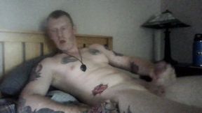 Jerking My Fat Cock Busting a Nut