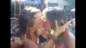 Hot Beach Girls Kissing -