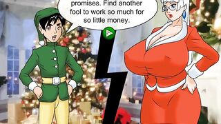 [xmas Animated Game] Christmas Pay Rise - Mrs. Santa Fucks Cheat on