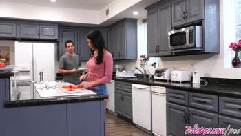Gina Valentina's Kitchen Seduction: A Rough and Dirty Delight