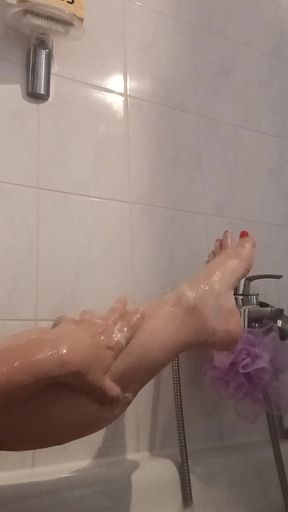 In the bathtub