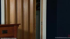 ”Step Daddy vibrates tied & gagged teen”