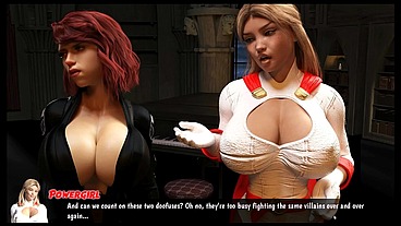 Cockham Superheroes [ Super Hero Parody Hentai game PornPlay] Ep.1 that mighty monster cock impressed black widow and wonder woman