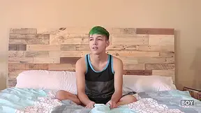 Cole Patrick In Smooth Young Bottom Takes A Dildo