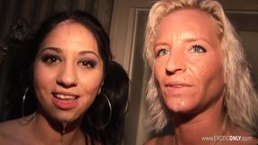 Mom goes to the swinger club with stepdaughter