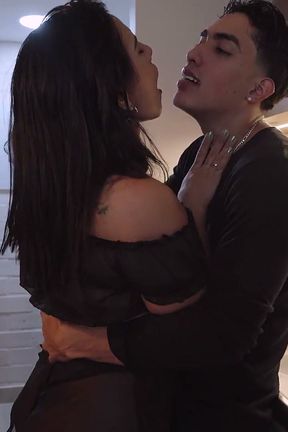 My Curvy Stepmom Teases Me with Her Sexy Clothes While She Washes the Dishes