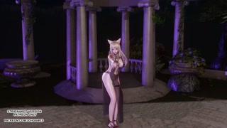 [MMD] JISOO - FLOWER Ahri Sexy Kpop Dance League of Legends Uncensored Hentai 4K 60FPS