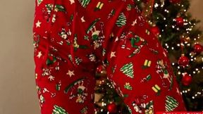 Stepmom Seducing Under Christmas Tree Creampie Inside Her Pussy&#x270C; (Gina Monelli)
