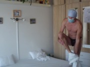 Young doctor Kabayeva exams and fucks her submissive patient for student´s project
