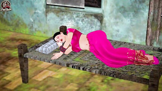 Indian Desi Sasur's Mate Pounded Buxom Phat Udders Bhabhi Rock-hard