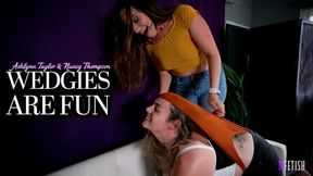 Ashlynn Taylor & Nancy Thompson - "Wedgies Are Fun" - HD 1080p