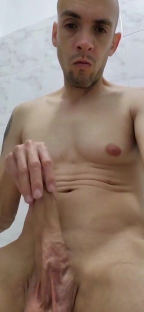 Latino Twink Naughty Bathroom Show
