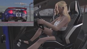2020 Shelby GT500 Revving Template - Kara in Ankle Strap Flats 1080p