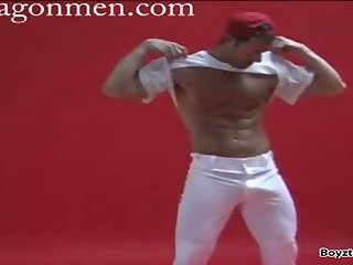Vic Rocco Flexing and Posing In & Out Of Clothes And Then Jacking Off For Paragonmen.com