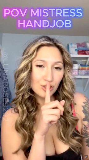 POV your girls best friend is your Mistress! I decide to sneak into the other room and jerk you off, shhhh we have to be VERY quiet!