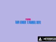 HETEROFLEXIBLE - Slutty Bunny Fem Twink Sam Ledger Desires Hot Daddy Manuel Skye's Huge Dick