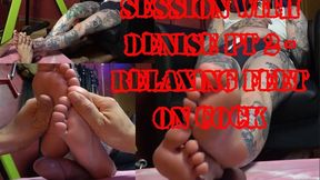 Sigma Femdom - Session with Denise Pt 2 : Relaxing Feet on Cock