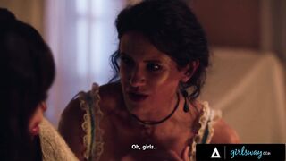 GIRLSWAY - Goth Babe Lana Smalls & Big Tits Bestie August Skye Summon Sex Spirit MILF Penny Barber