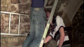 tim cosla fucke dby greg centuri in jogging and sneaker