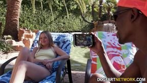 Shaved brunette nympho Coco Lovelock deepthroats BBC