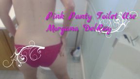 Pink Panty Toilet Use MP4