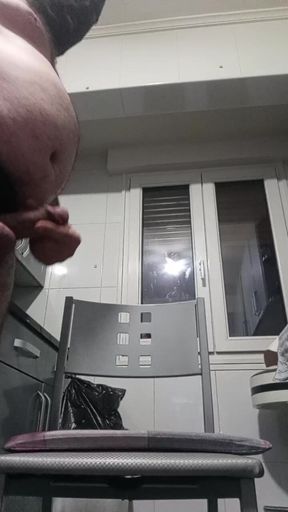 Handsome Chubby with Hard and Fat Masturbating