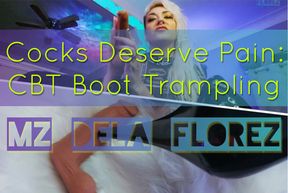 Cocks Deserve Pain: CBT Boot Trampling