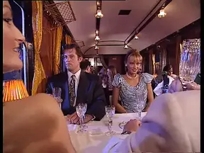 Oriental beauty rides express train to ecstasy