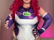 bbw in StarFire cosplay makes me worship her huge oily asshole