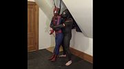 barefoot rubber drone vs spiderman part 1
