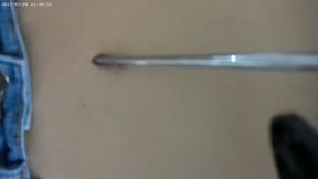 Close up video of bellybutton poke and play