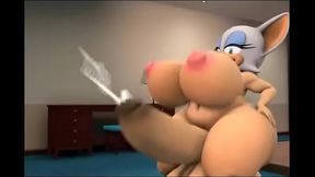 futa rouge the bat masturbating