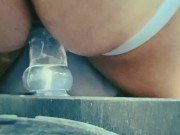 Pillow humping while getting fuck by my butt plug
