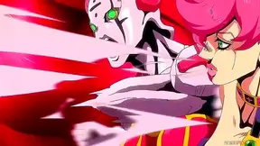 Horny Blonde Anime Chick Fucks Wildly for JOJO's Shorno-Shobanna Fantasy fulfillment