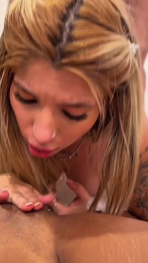 Surprised My Babe with Hot Threesome for Valentines - Two Sexy Latinas in Fiery Action Cowgirl and Doggy Style in POV