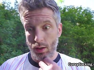 Sexy baseball trainer wants hard dick