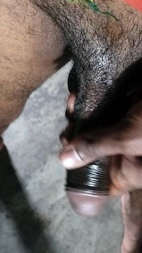 Big Desi Panis enhance technique of Oil Massage