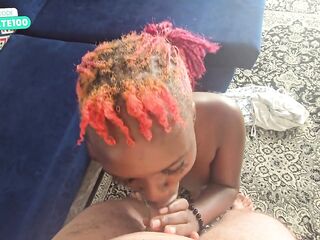 Creampie in a large titties black teen (part two)