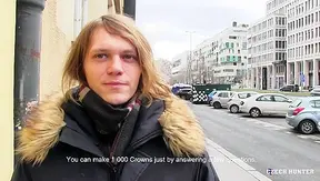 Long-Haired Twink Gulps Down Huge Cum Load – Czech Hunter POV Fuck Fest