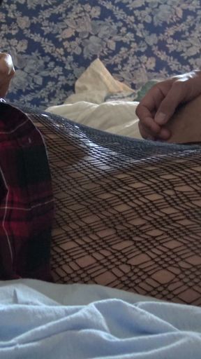 extreme taboo: stepson masturbates and ejaculates in his stepmother   Clip 1