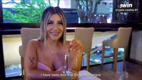 Horny Latina Kylei Ellish schools the waiter and her stepdaughter in raunchy sex - greatest XXX!