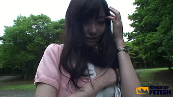 Japanese chick squirts after getting her bush screwed and filled with load by a guy