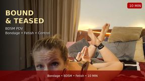 Hogtied Ellie Bound and Foot Worshipped