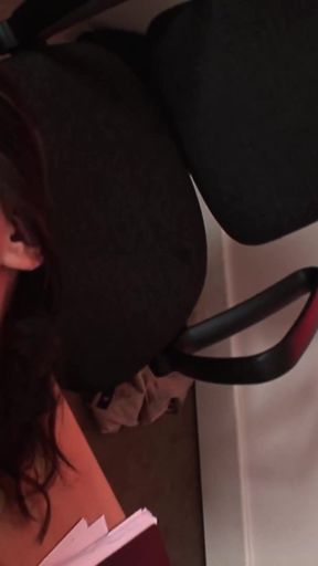 Emotional moment from &quot;Brunette doctor gets her pussy fucked by a patient in the office&quot;