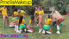 o brasil nao ganhou, mas aqui os 3 dotados entraram com bola e tudo!