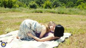 old and young lesbian public picnic sexdate