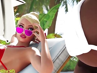 3D Shemale Beauties ANAL Vacation Island